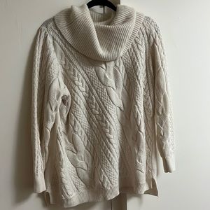 DB Established white turtleneck sweater